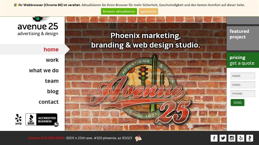 Avenue 25 Advertising, Marketing, Web & Design