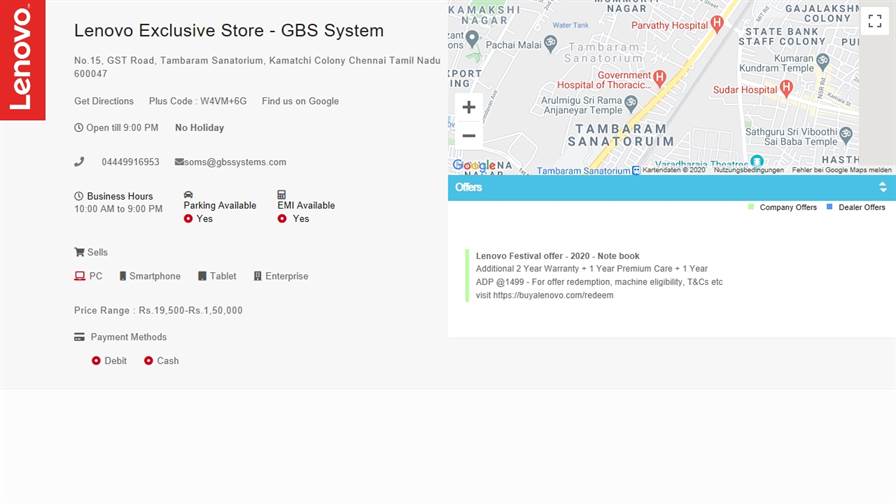 Lenovo Exclusive Store - GBS System