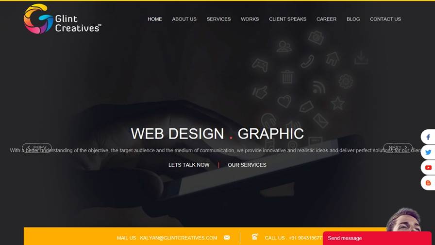 Glint Creatives Pvt. Ltd. - Web Design and Mobile app development, Digital Marketing Agency in Chennai - India