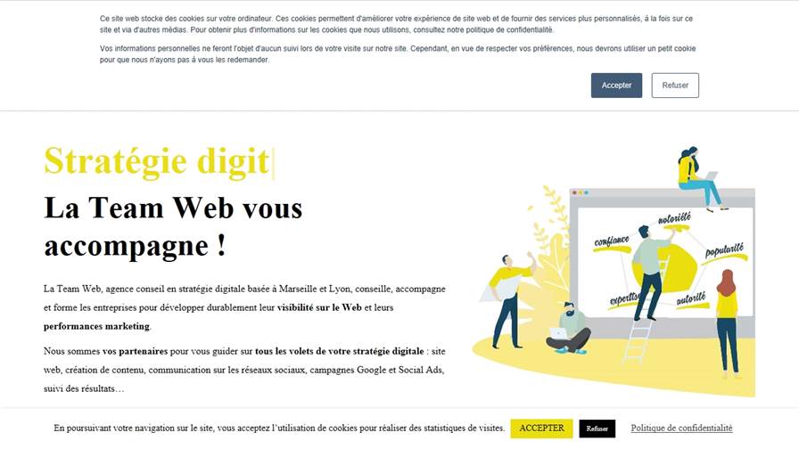 La Team Web Digital Agency Lyon - Région Aura