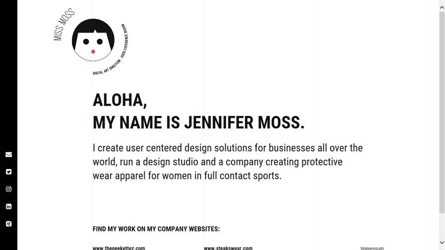Miss Moss - digital art direction . user experience design