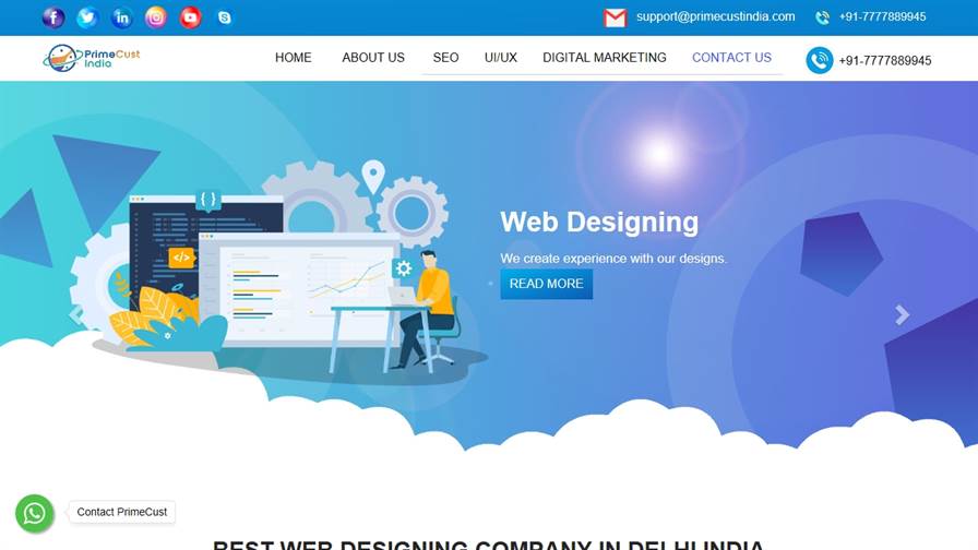 PrimeCust India - Best Web Designing Company in Delhi, SEO Services in Delhi India