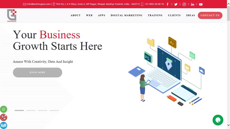 TechnoGaze : Website Design | SEO | Digital Marketing Company in Raipur