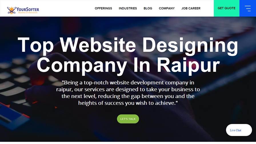 Website Designing Company In Raipur : YourSofter