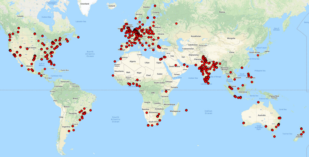 UX Agencies World Map